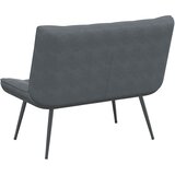  Klupa tamnosiva 110x74x84 cm baršunasta | shoptok.hr