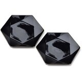 Mondex Ralph Black Set 2 Desertnih Krožnikov 24,5 Cm X 21 Cm X H2 Cm, (21567715) | Shoptok.si