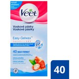 Veet Easy-Gel™ Wax Strips Body and Legs Sensitive Skin depilacijski trakovi za telo za občutljivo kožo 40 ks za ženske | Shoptok.si
