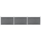 vidaXL vrtna ograja wpc 526x106 cm siva | Shoptok.si