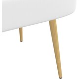  Oblikovana klupa s naslonjačem Bijela 110 x 60 x 76 cm | Eponuda.com