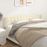  Uzglavlje s ušima krem 183x23x78/88 cm od umjetne kože | shoptok.hr