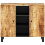  Komoda s 2 vrata 90 x 33 x 75 cm od masivnog drva manga | Eponuda.com