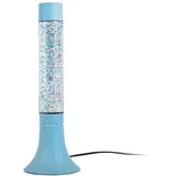 Modra namizna svetilka s steklenim senčilom (višina 37,5 cm) Astro Glittler –