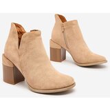 Resti Light brown women's Ricteas stiletto boots | Shoptok.si