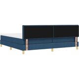  Box Spring Postelja z Vzmetnico Modra 200x200 cm Tkanina, (22081224) | Shoptok.si