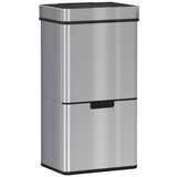 Nesta Senzorski koš za smeti 47L + 2 x 12,5L, avtomatski, nerjavno jeklo, vodoodporen sistem ločevanja odpadkov, srebrn, za kuhinjo, (5000493653) | Shoptok.si