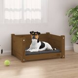  Krevet za pse boja meda 75,5x55,5x28 cm od masivne borovine | shoptok.hr