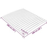 vidaXL Podnica za krevet sa 17 letvica 100 x 200 cm | shoptok.hr
