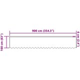  Čipkasta zavjesa sa zavjesama Bijelo 160 x 900 cm Poliester | shoptok.hr