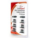 Gembird CM-CC-01 Samolepive vodjice za kablove, 8kom, Black adapter | ePonuda.com