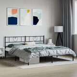 vidaXL metalni okvir za krevet s uzglavljem crni 180x200 cm | shoptok.hr
