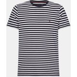 Tommy Hilfiger White-black men's striped basic t-shirt | Shoptok.si