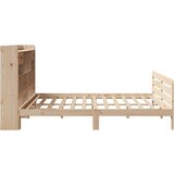 vidaXL Knjižna postelja brez vzmetnice 180x200 cm trdna borovina | Shoptok.si