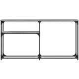  Konzolni stol siva boja hrasta 145x22 5x75 cm konstruirano drvo | shoptok.hr