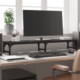  Stalak za monitor crni 105 x 23 x 15,5 cm od konstruiranog drva | shoptok.hr