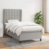 The Living Store Box spring postelja z vzmetnico svetlo siva 80x200 cm blago - Box Spring Postelja, (21515564) Cene