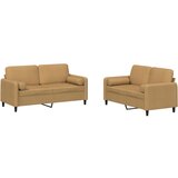 vidaXL 2-dijelni set sofa s jastucima smeđi baršunasti Cijene