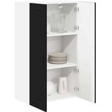 vidaXL Stenska kuhinjska omarica Črna 60 x 31 x 100 cm Konstruiran les | Shoptok.si