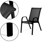  Set od 4 crne vrtne stolice MultiGarden | shoptok.hr
