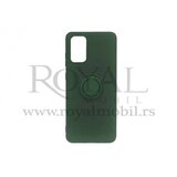  silikonska futrola kolor sa prstenom za xiaomi redmi note 9 5G 2021 maslinasto zelena Cene