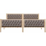  Krevetna konstrukcija s uzglavljem Sivo-smeđa 200 x 200 cm | shoptok.hr