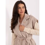 RUE PARIS Vest-IT-KZ-FL9603.87-beige | Shoptok.si