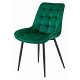  BERA stolica - tamno zeleni baršun / crne noge x 4 | shoptok.hr