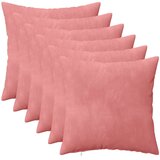  Jastuk s jastukom HEERLEN 6 kom. Ružičasta Baršun - Ružičasta 30 x 30 cm 6 Cijene