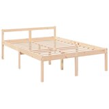  Krevet za starije s uzglavljem 140x190 cm od masivnog drva | shoptok.hr