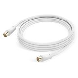 LINQ 9,5 mm mo&amp;scaron;ki/ženski televizijski antenski kabel, 3 m - bel, (5000347318) Slike