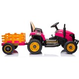 Traktor na akumulator s prikolico BBH-030 - roza | Shoptok.si
