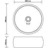  Luksuzni okrugli umivaonik mat svjetlozeleni 40x15 cm keramički | shoptok.hr