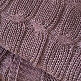 Catherine Lansfield Roza/bela pletena odeja 130x170 cm Chunky Marl Knit – | Shoptok.si
