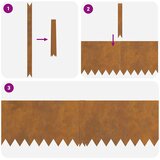  Ograda oko Travnjaka 30 pcs Rđa 100 x 0,05 x 30 cm | shoptok.hr