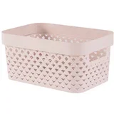 Svetlo rožnata plastična škatla za shranjevanje 26x17,5x12 cm Pure –