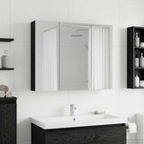  Kupaonski ormar s ogledalom Crni hrast 100 x 14,5 x 70 cm | shoptok.hr