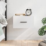 vidaXL Stenska nočna omarica bela 35x35x20 cm | Shoptok.si