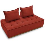 Bobochic Paris Opečnato oranžna sedežna garnitura iz tkanine bouclé 175 cm Elisa – | Shoptok.si