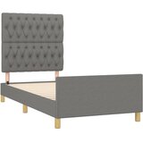  Okvir za krevet bez madraca tamnosivi 90x200 cm od tkanine | shoptok.hr