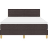  Krevet s kutijom s madracem tamnosmeđi 140x190 cm tkanina | shoptok.hr
