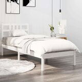 Okvir za krevet od masivnog drva bijeli 100 x 200 cm | shoptok.hr
