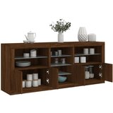 vidaXL Komoda s LED svjetlima smeđa boja hrasta 162 x 37x 67 cm Cijene
