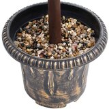 vidaXL Umetni pušpan z loncem okrogel zelene barve 118 cm | Shoptok.si