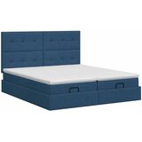  Podesivi krevet s madracem s uzglavljem 2 kom. Plava Tkanina - Plava 180 x 200 cm Prošiveno gumbima | shoptok.hr