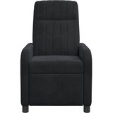  Fotelja s nagibom Crna Baršun | shoptok.hr