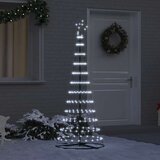 vidaXL LED božično drevesce Hladno bela 138.5 x 138.5 x 399 cm Kovina | Shoptok.si