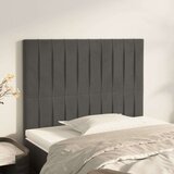  Posteljno vzglavje 2 kosa temno sivo 100x5x78/88 cm žamet, (20737409) Cene