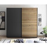 CARRYHOME OMARA Z DRSNIMI VRATI, barve grafita, barve hrasta | Shoptok.si