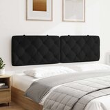 vidaXL Vzglavna stranica črna 180 cm žamet | Shoptok.si
